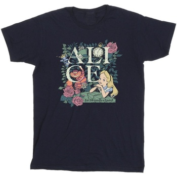 Vêtements Homme T-shirts manches longues Disney Alice In Wonderland Leafy Garden Bleu