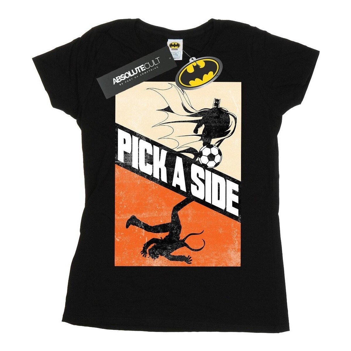 Vêtements Femme T-shirts manches longues Dc Comics Batman Football Pick A Side Noir