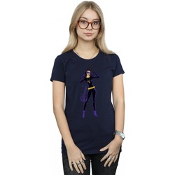 Vêtements Femme T-shirts manches longues Dc Comics  Bleu
