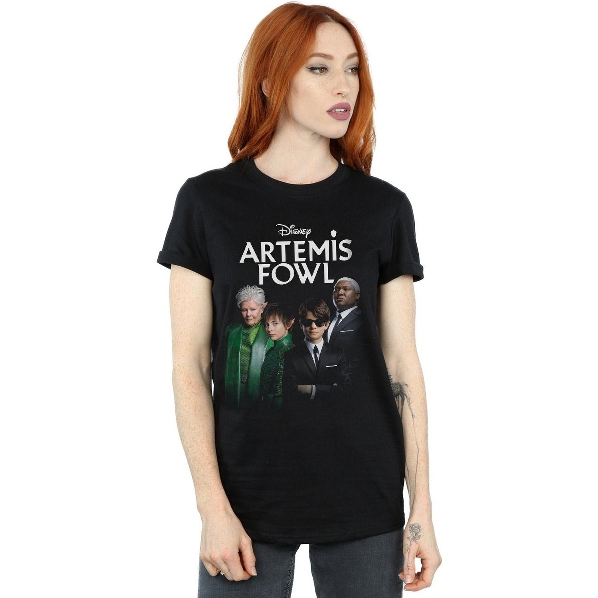Vêtements Femme T-shirts manches longues Disney Artemis Fowl Group Photo Noir