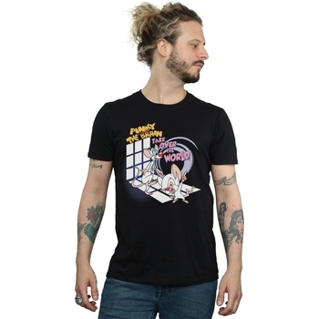 Vêtements Homme T-shirts manches longues Animaniacs Pinky And The Brain Take Over The World Noir