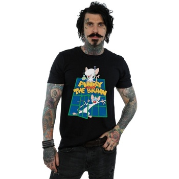 Vêtements Homme T-shirts manches longues Animaniacs Pinky And The Brain Laboratory Noir