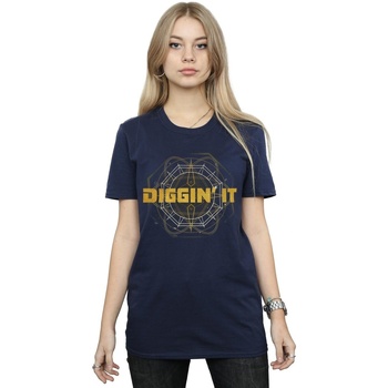 Vêtements Femme T-shirts manches longues Disney Artemis Fowl Diggin' It Bleu