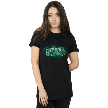 Vêtements Femme T-shirts manches longues Disney Artemis Fowl Criminal Mastermind Noir