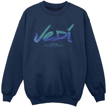 Vêtements Fille Sweats Disney Obi-Wan Kenobi Jedi Painted Font Bleu