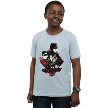 Vêtements Garçon T-shirts manches courtes Dc Comics Batman TV Series Character Skyline Gris