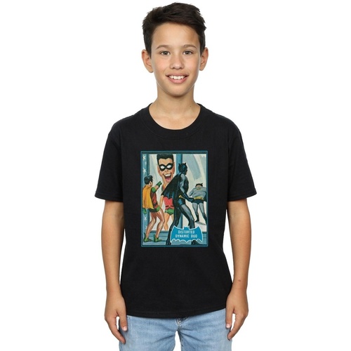Vêtements Garçon T-shirts manches courtes Dc Comics Batman TV Series Dynamic Duo Noir