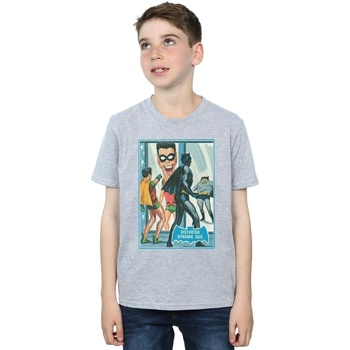 Vêtements Garçon T-shirts manches courtes Dc Comics Batman TV Series Dynamic Duo Gris