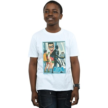 Vêtements Garçon T-shirts manches courtes Dc Comics Batman TV Series Dynamic Duo Blanc