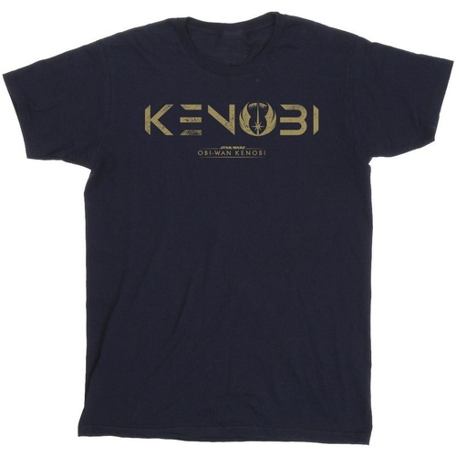 Vêtements Garçon T-shirts manches courtes Disney Obi-Wan Kenobi Logo Bleu