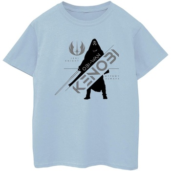 Vêtements Garçon T-shirts manches courtes Disney Obi-Wan Kenobi Jedi Knight Bleu