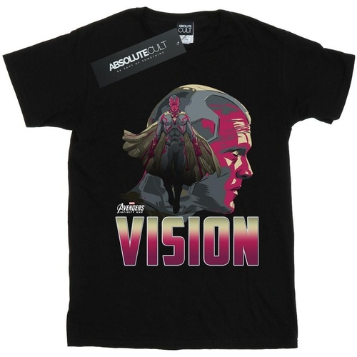 Vêtements Femme T-shirts manches longues Marvel Avengers Infinity War Vision Character Noir