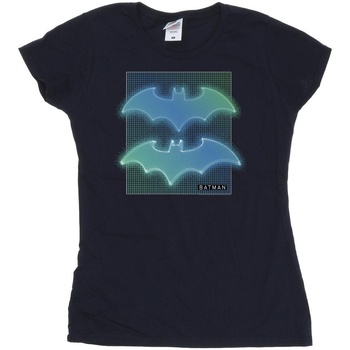 Vêtements Femme T-shirts manches longues Dc Comics Batman Grid Gradient Bleu