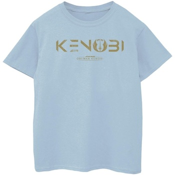 Vêtements Fille T-shirts manches longues Disney Obi-Wan Kenobi Logo Bleu