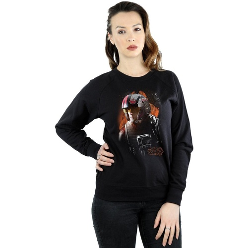 Vêtements Femme Sweats Disney The Last Jedi Poe Dameron Brushed Noir