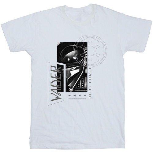 Vêtements Garçon T-shirts manches courtes Disney Obi-Wan Kenobi Sith SciFi Collage Blanc