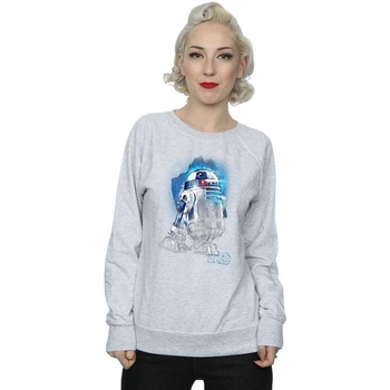 Vêtements Femme Sweats Disney The Last Jedi R2-D2 Brushed Gris