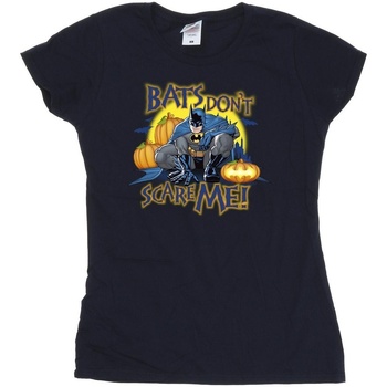 Vêtements Femme T-shirts manches longues Dc Comics Batman Bats Don't Scare Me Bleu