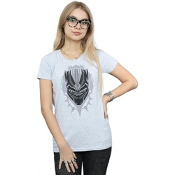 Vêtements Femme T-shirts manches longues Marvel Black Panther Head Gris