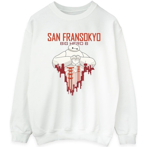Vêtements Femme Sweats Disney Calvin Klein Kids logo-print cotton sweatshirt Black Fransokyo Heart Blanc