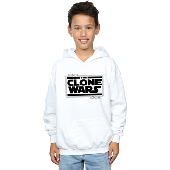 Vêtements Garçon Sweats Disney Clone Wars Logo Blanc