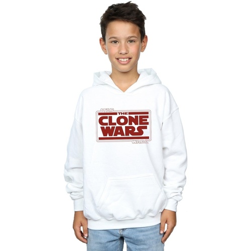 Vêtements Garçon Sweats Disney Clone Wars Logo Blanc