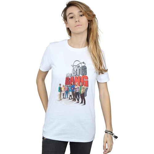 Vêtements Femme T-shirts manches longues The Big Bang Theory Big Poster Blanc