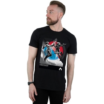 Vêtements Homme T-shirts manches longues Dc Comics Aquaman Vs Black Manta Noir