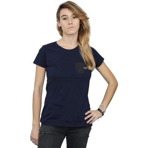 Vêtements Femme T-shirts manches longues Marvel BI11754 Bleu