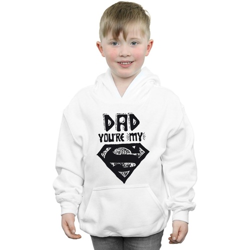 Vêtements Garçon Sweats Dc Comics Superman Super Dad Blanc