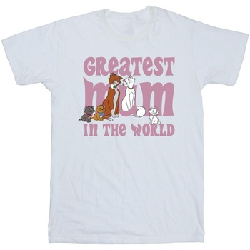 Vêtements Homme T-shirts manches longues Disney The Aristocats Greatest Mum Blanc