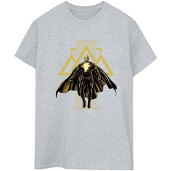 Vêtements Femme T-shirts manches longues Dc Comics Black Adam Rising Golden Symbols Gris
