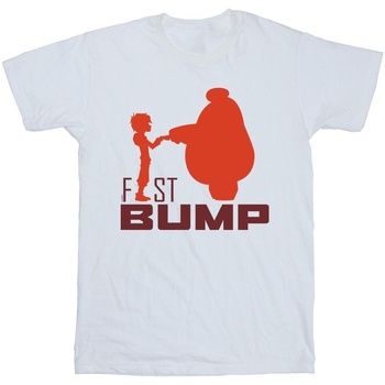 Vêtements Fille T-shirts manches longues Disney Big Hero 6 Baymax Fist Bump Cutout Blanc
