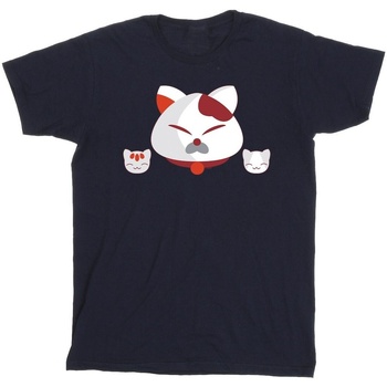 Vêtements Fille T-shirts manches longues Disney Big Hero 6 Baymax Kitten Heads Bleu