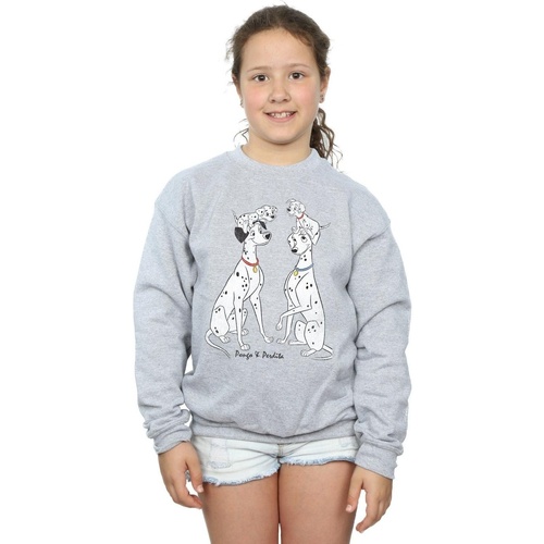 Vêtements Fille Sweats Disney 101 Dalmatians Classic Pongo And Perdita Gris