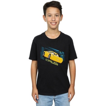 Vêtements Garçon T-shirts manches courtes Disney Cars Cruz Ramirez Noir