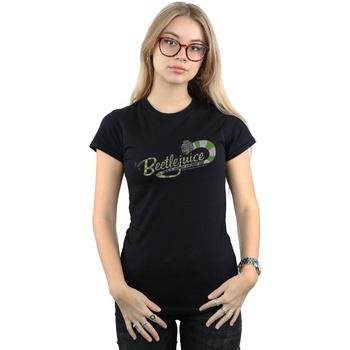 Vêtements Femme T-shirts manches longues Beetlejuice Fleur De Safran Noir