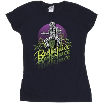 Vêtements Femme T-shirts manches longues Beetlejuice  Bleu