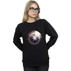 Vêtements Femme Sweats Marvel Captain America Shield Shiny Noir