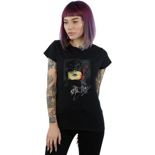Vêtements Femme T-shirts manches longues Dc Comics Batman TV Series Signature Noir