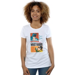 Vêtements Femme T-shirts manches longues Dc Comics  Blanc