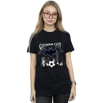 Vêtements Femme T-shirts manches longues Dc Comics Batman Football Gotham City Noir