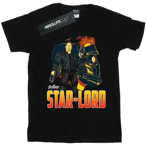 Vêtements Homme T-shirts manches longues Marvel Running / Trail Star Lord Character Noir