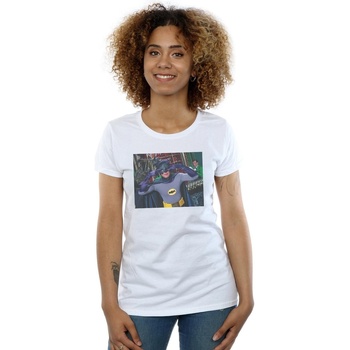 Vêtements Femme T-shirts manches longues Dc Comics Batman TV Series Batdance Photo Blanc