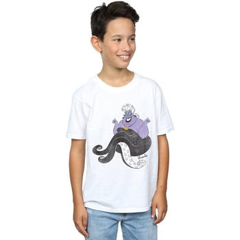 Vêtements Garçon T-shirts manches courtes Disney The Little Mermaid Classic Ursula Blanc