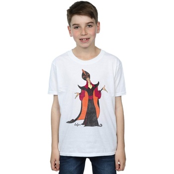Vêtements Garçon T-shirts manches courtes Disney Aladdin Classic Jafar Blanc