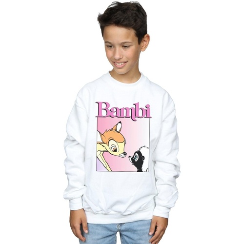 Vêtements Garçon Sweats Disney Bambi Nice To Meet You Blanc