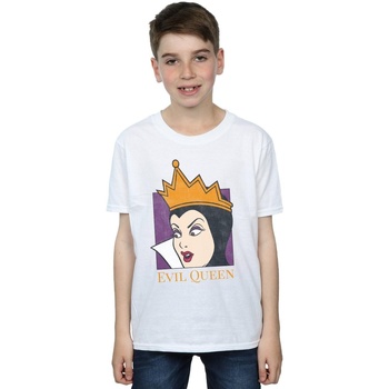 Vêtements Garçon T-shirts manches courtes Disney Evil Queen Cropped Head Blanc