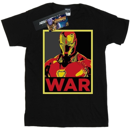 Vêtements CALM T-shirts Padded manches longues Marvel Avengers Infinity War Iron Man War Noir