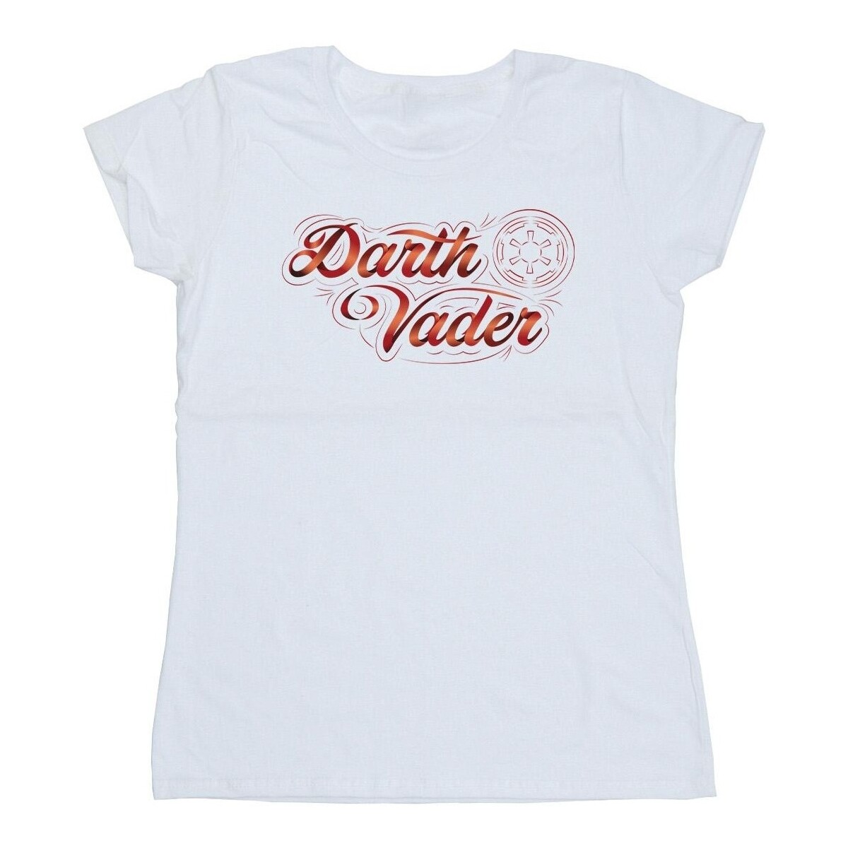 Vêtements Femme T-shirts manches longues Disney Obi-Wan Kenobi Darth Vader Ribbon Font Blanc